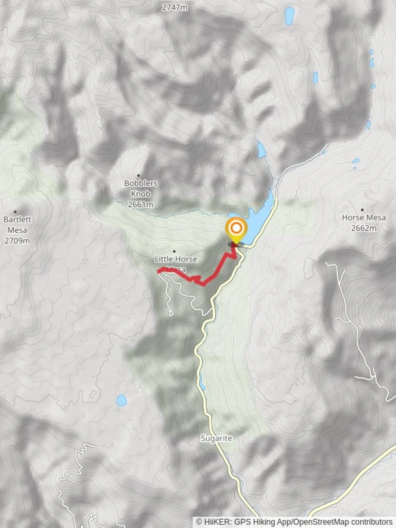 An image depicting the trail Ponderosa Ridge Trail and its surrounding area.