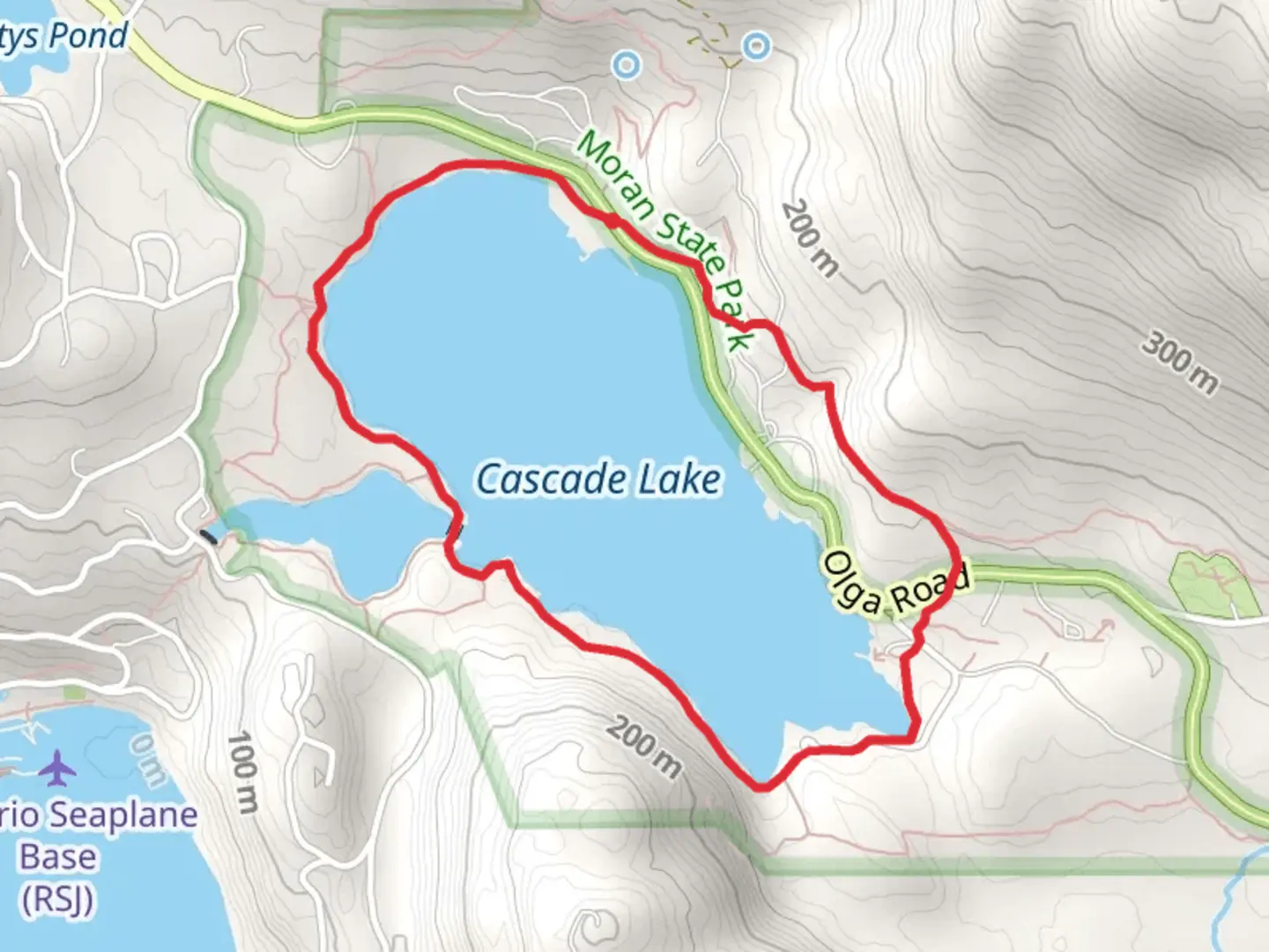An image depicting the trail Cascade Lake Loop Trail and its surrounding area.