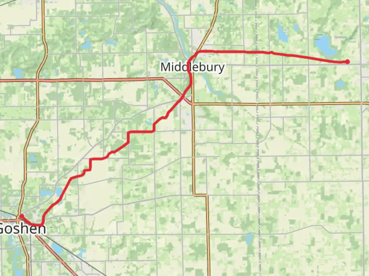An image depicting the trail Pumpkinvine Nature Trail Point to Point and its surrounding area.