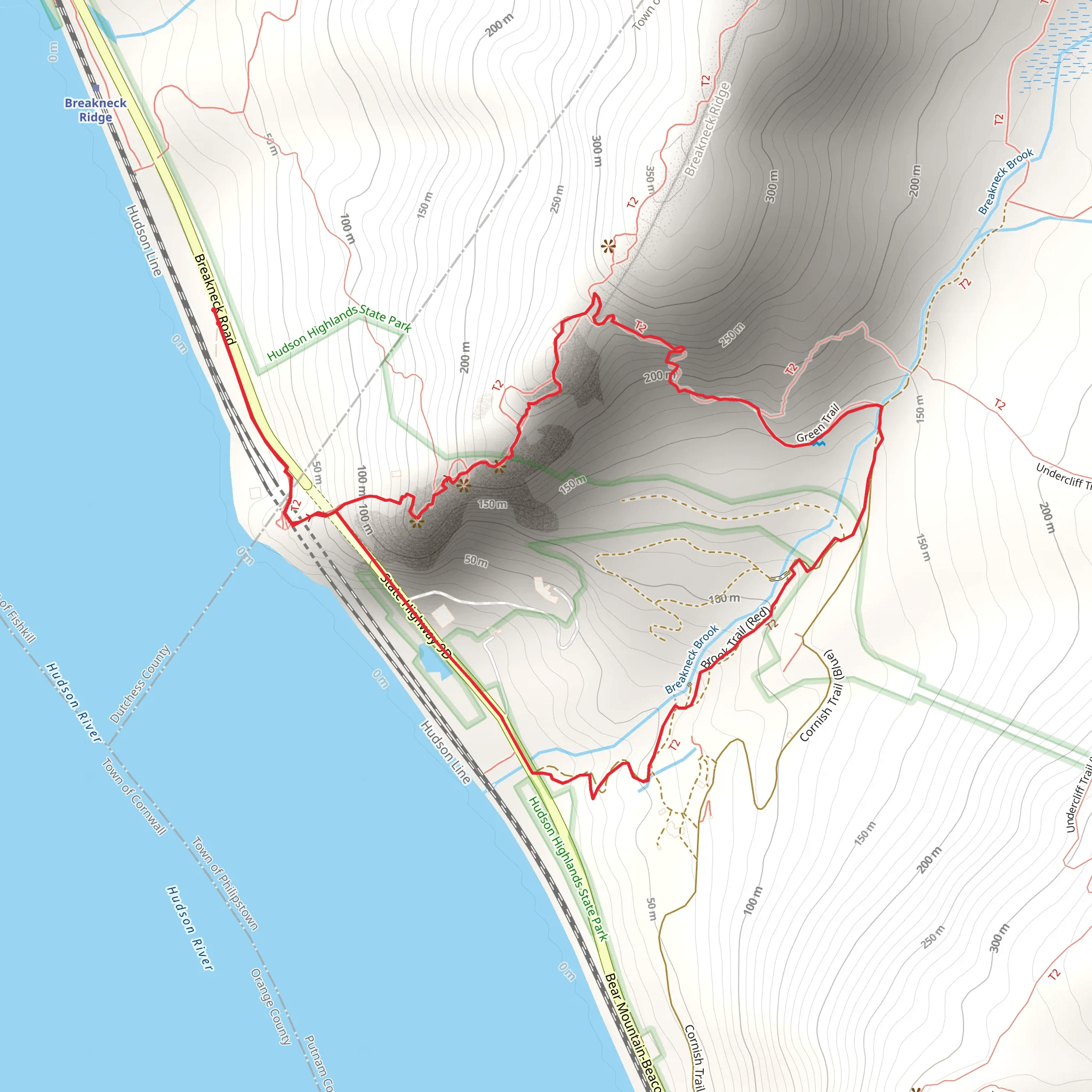 Catskill Aqueduct and Storm King Loop mobile static map