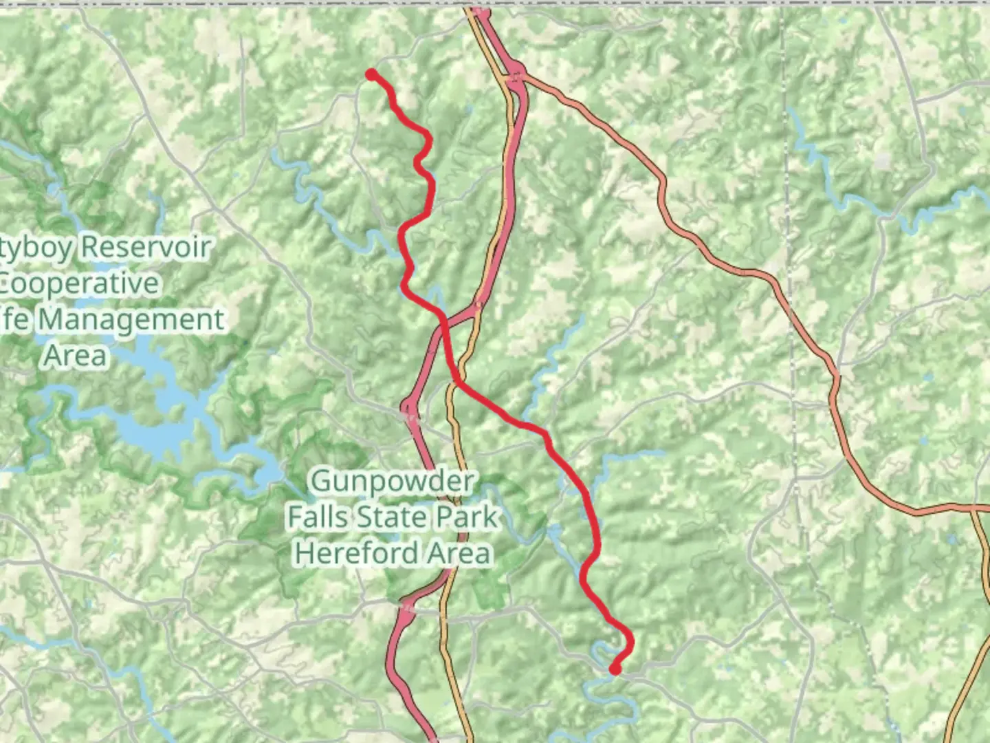 An image depicting the trail Torrey C Brown Trail - Monkton and its surrounding area.