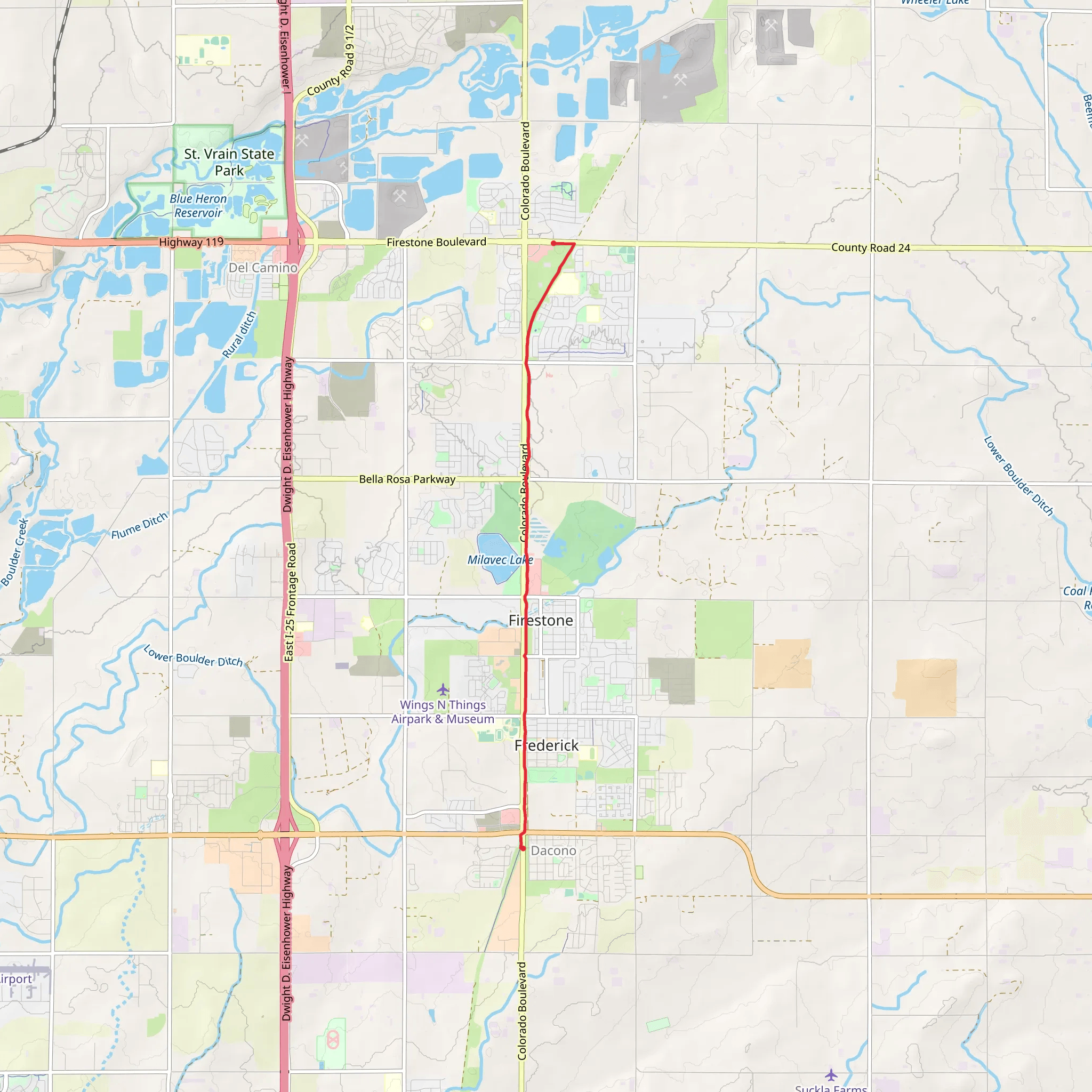 Firestone Trail - Harney mobile static map