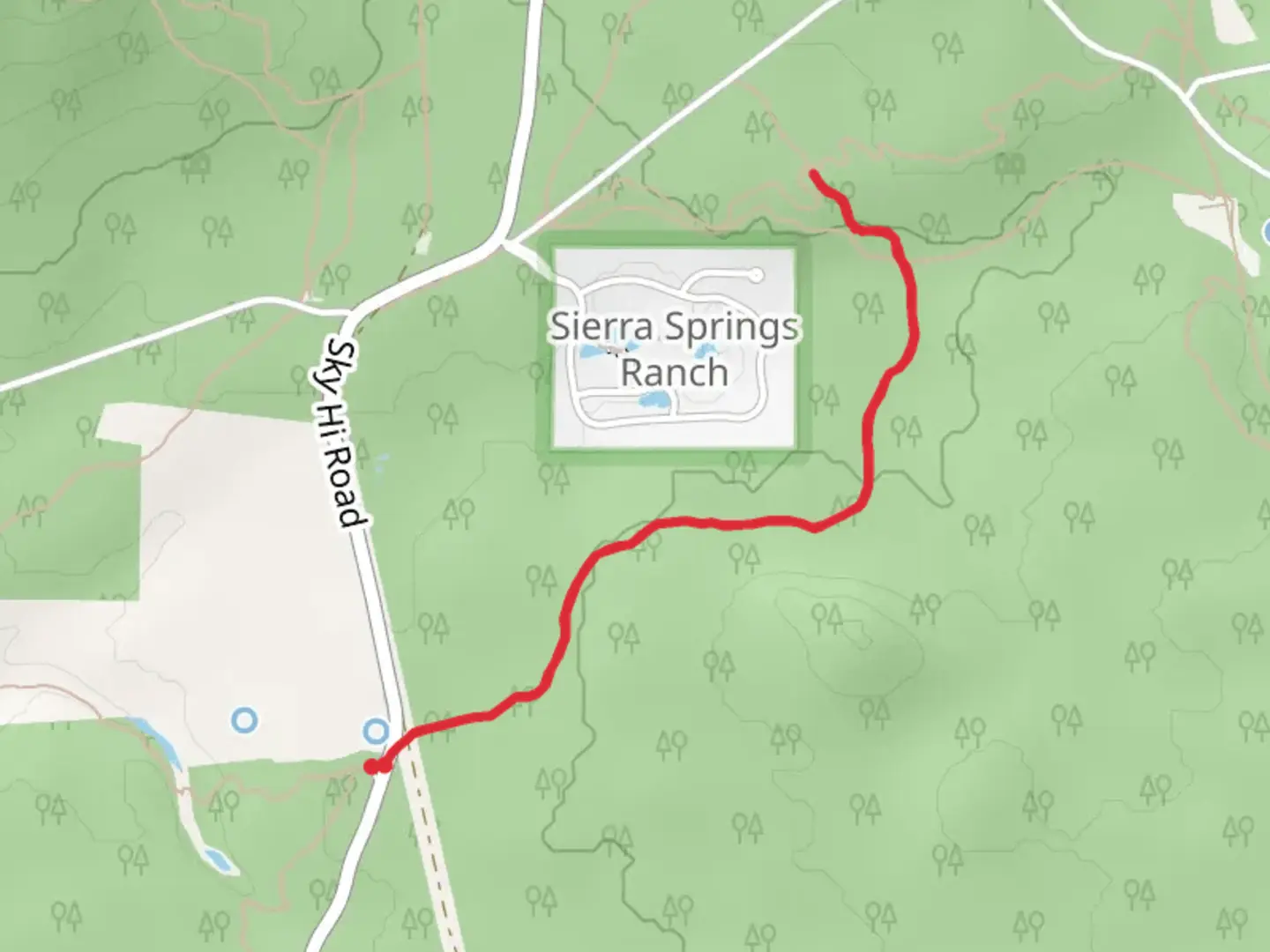 An image depicting the trail Iron Horse Connector Trail and its surrounding area.