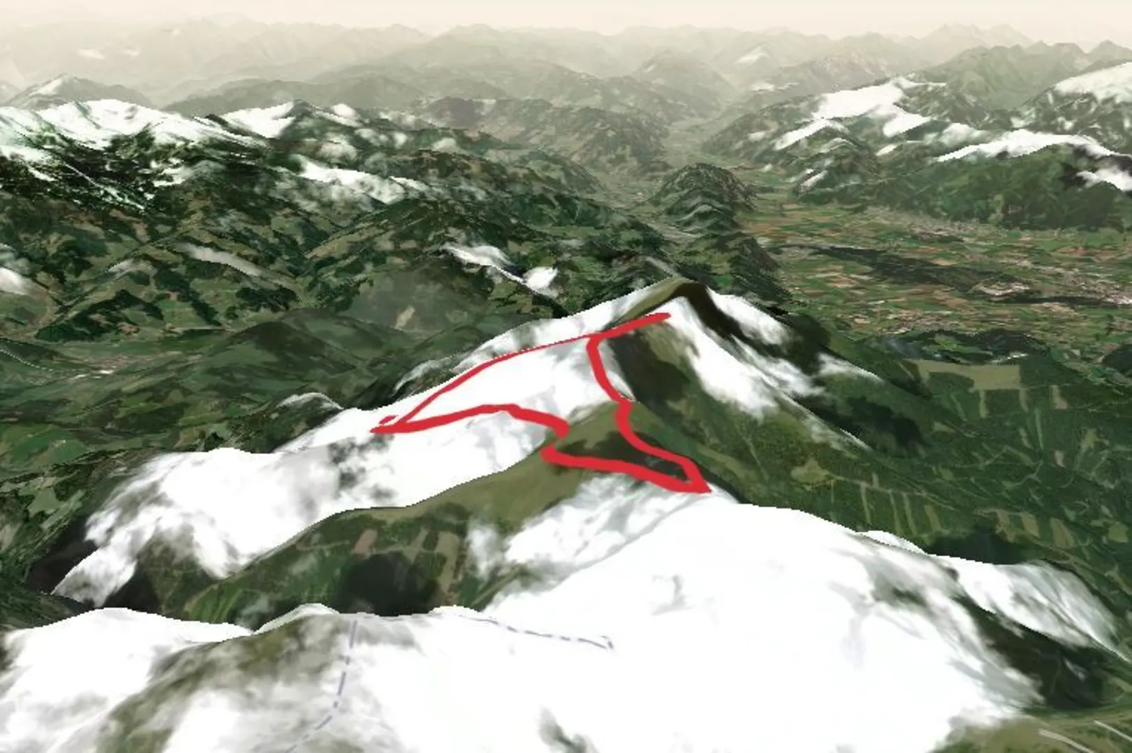 An image depicting the trail Weißensteinhütte, Ameringkogel and Hofalmkogel Mountain Loop and its surrounding area.