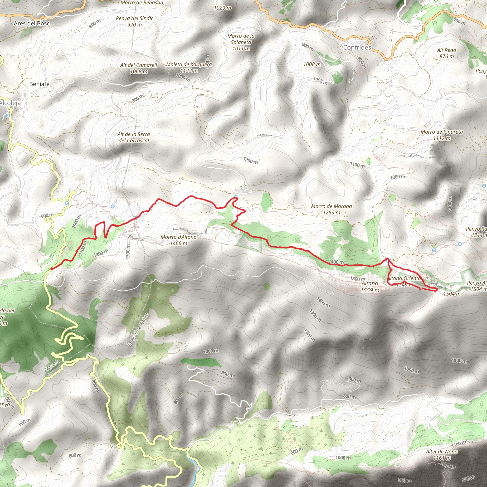 Tudons Pass - Aitana Summit PR CV 020 mobile static map