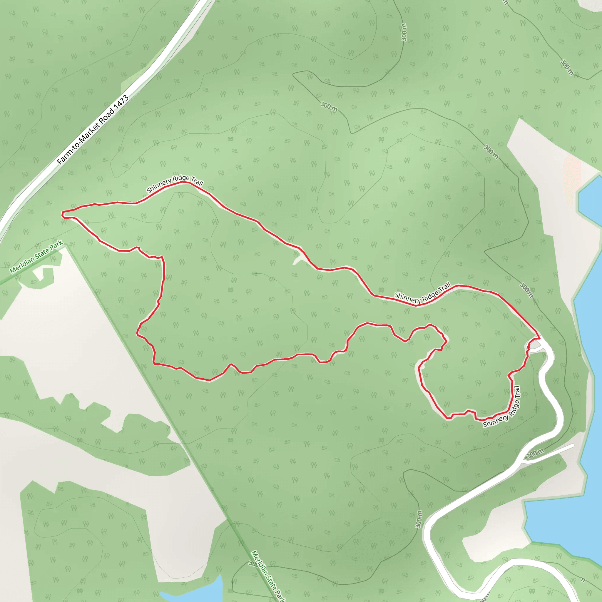 Shinnery Ridge Loop Trail mobile static map