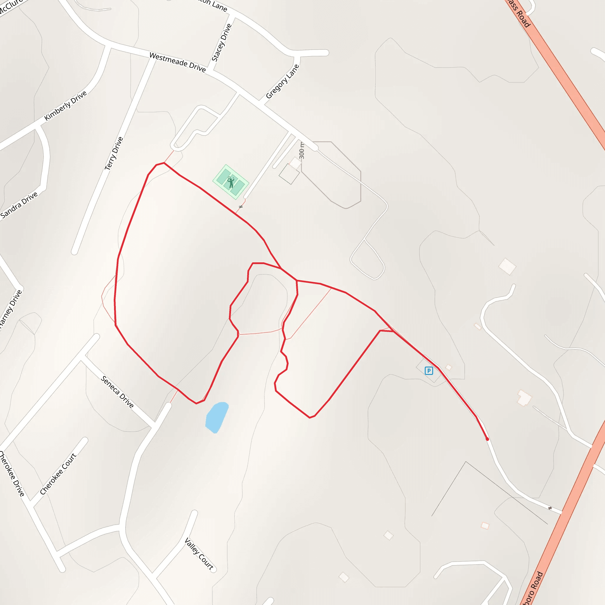 Boonesboro Road Loop mobile static map