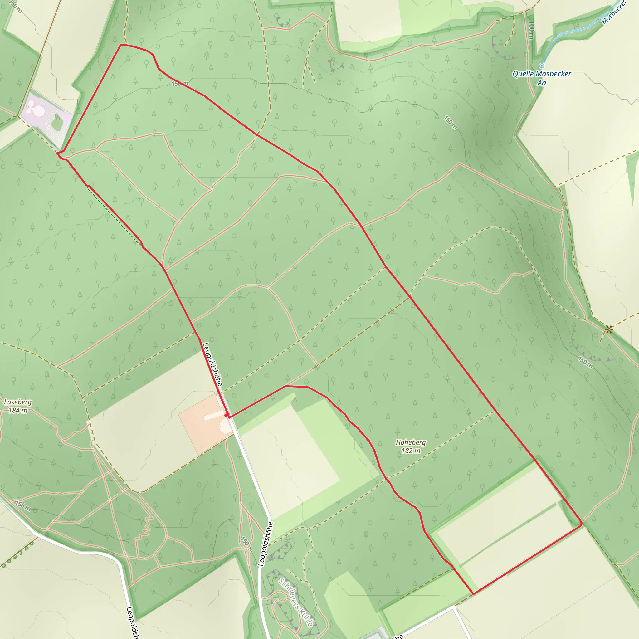 Hoheberg Loop via Billerbeck mobile static map