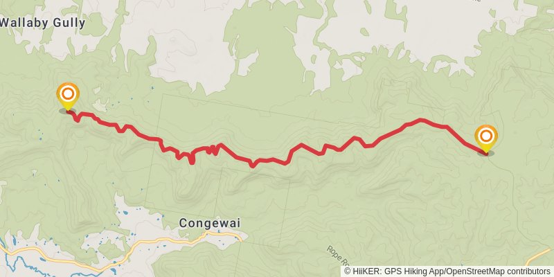 Congewai East Track stage 2 Map