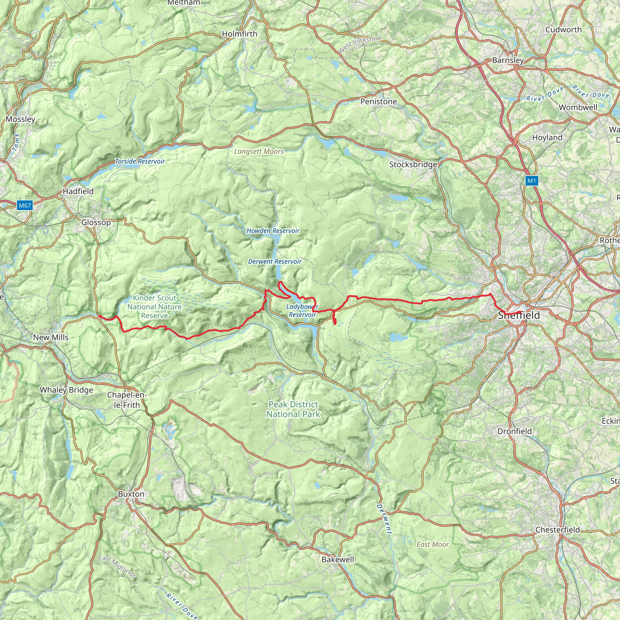 The Packhorse Trail mobile static map