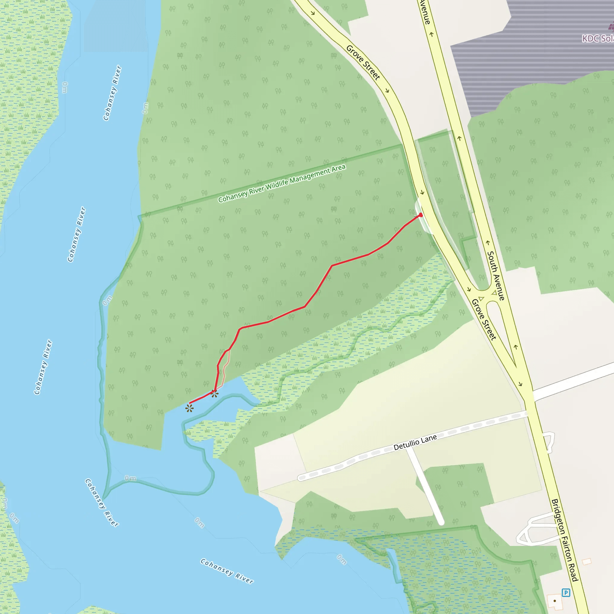 Cohansey River Walk mobile static map