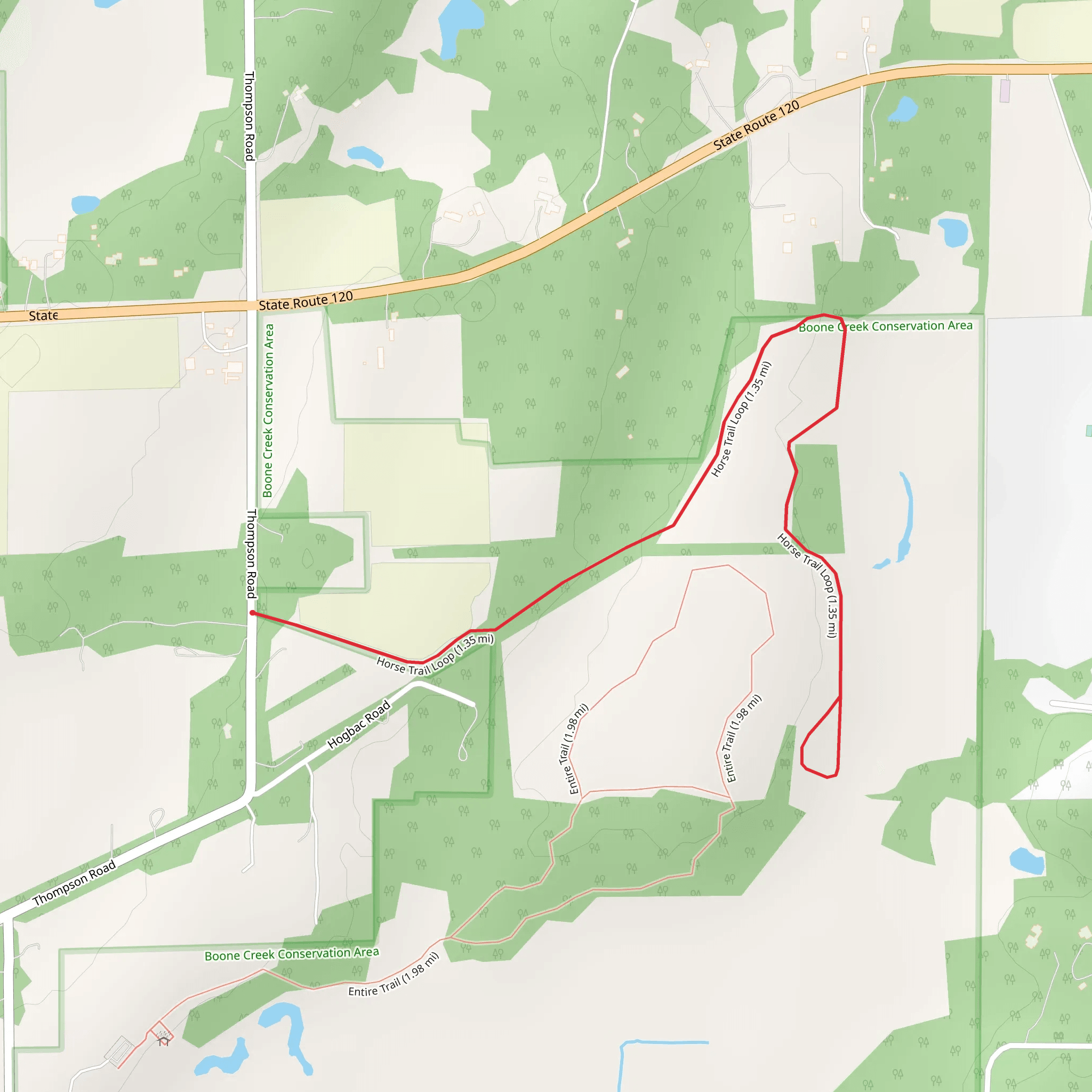 Horse Trail Loop mobile static map