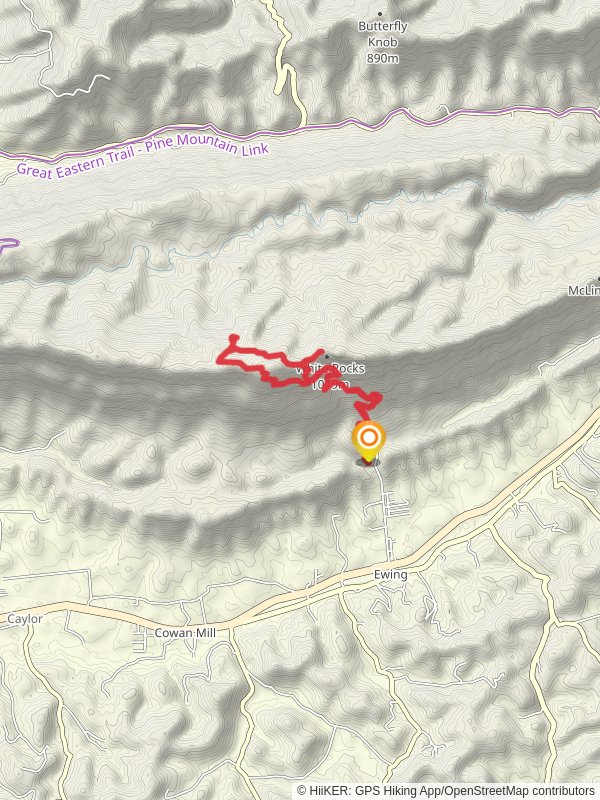 White Rocks - Ewing Loop Trail