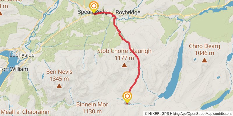 Famous Highland Drove Walk stage 10 Map