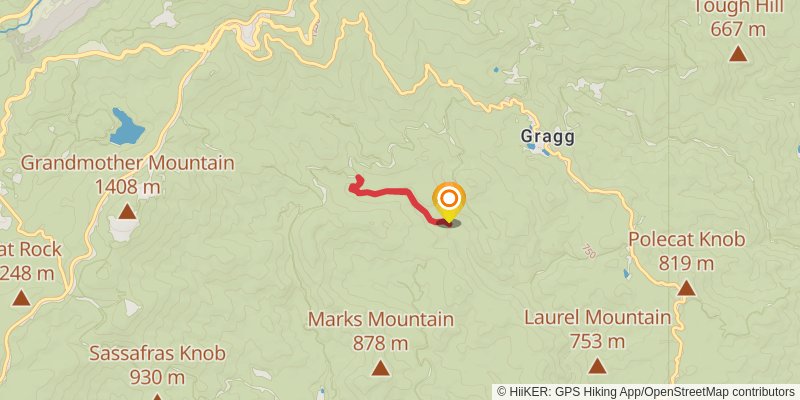 Wilson Creek Trail spur 1 Map