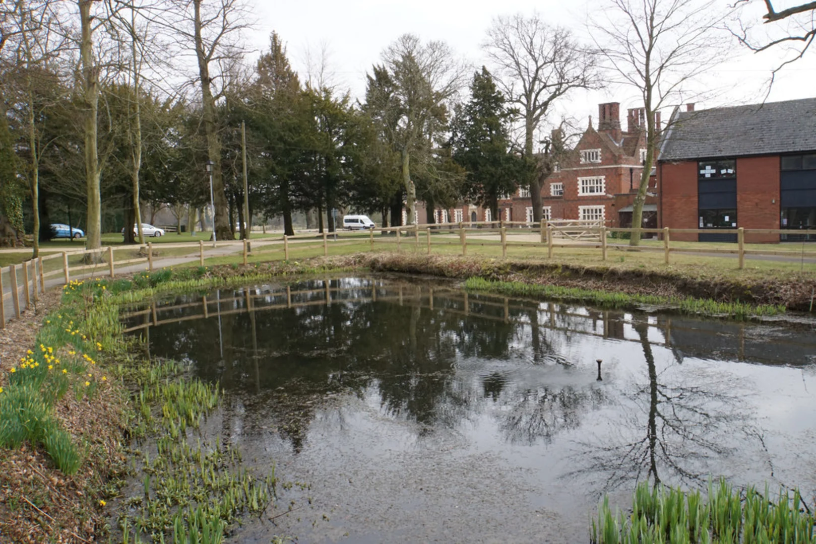 An image depicting the trail Gravelpit Pond and Brandeston Country Park and its surrounding area.
