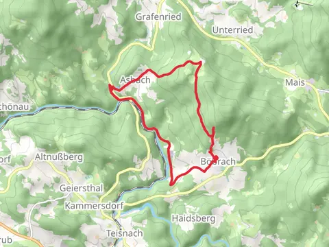 Schwarzer Regen via Böbrach Wander Route and Zielwanderweg 8 Böbrach - Teisnach