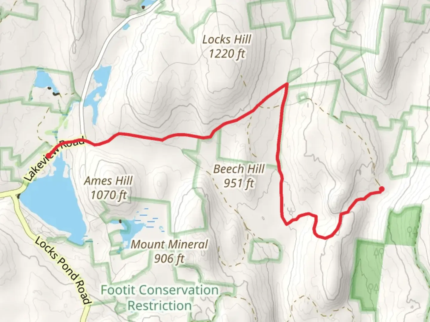 An image depicting the trail NET Trail - White and its surrounding area.
