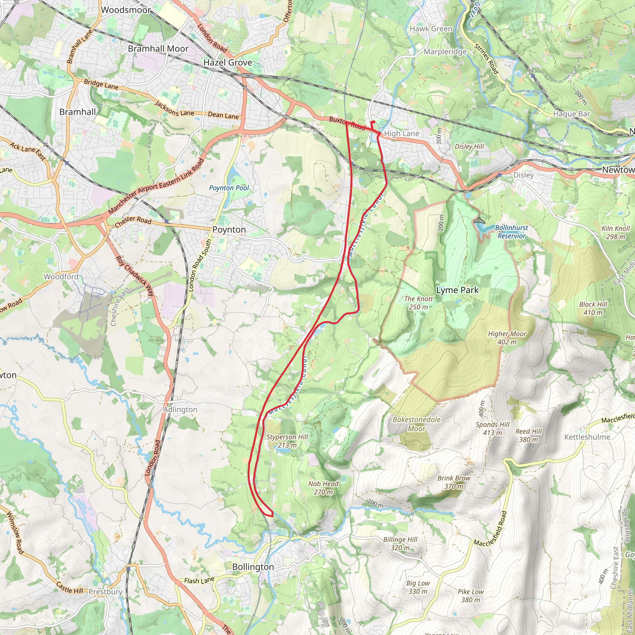 Middle Wood via Middlewood Way mobile static map