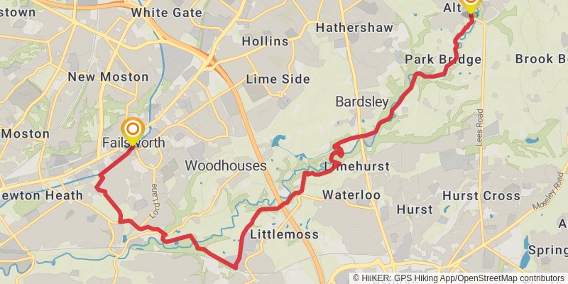 Oldham Way stage 3 Map