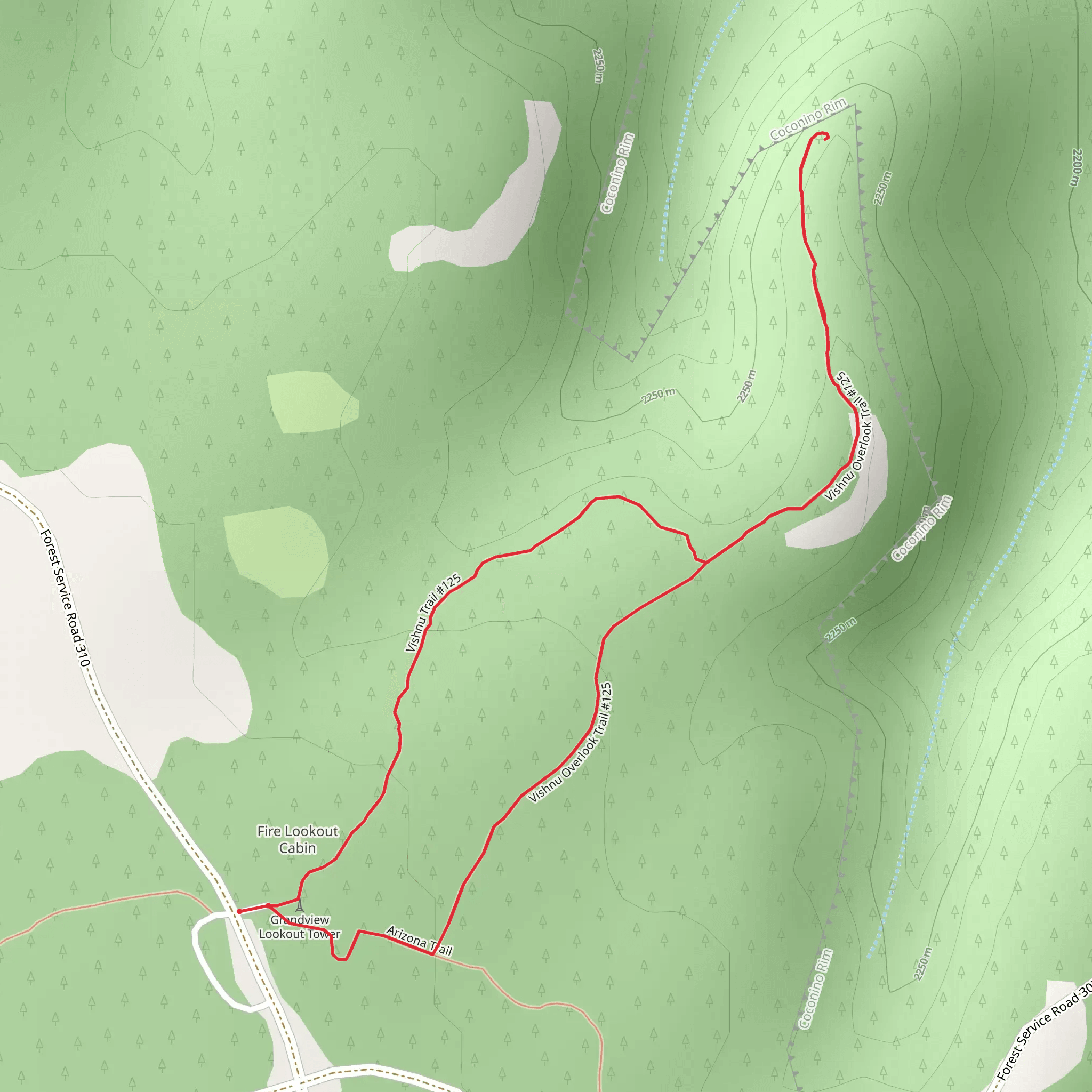 Vishnu Trail mobile static map