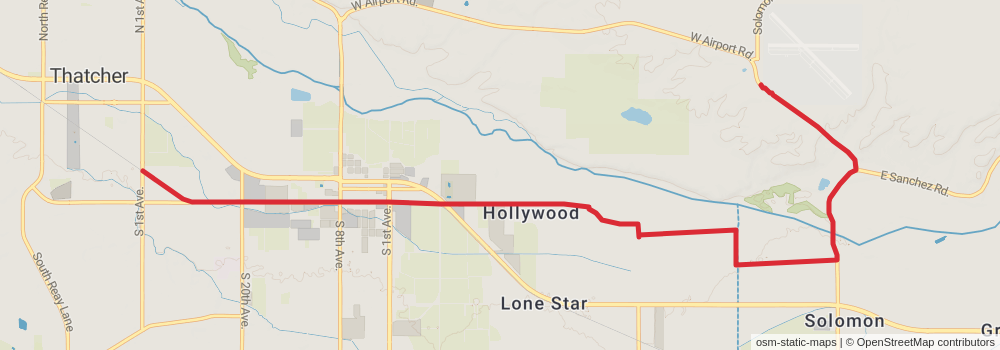Grand Enchantment Trail stage 22 Map