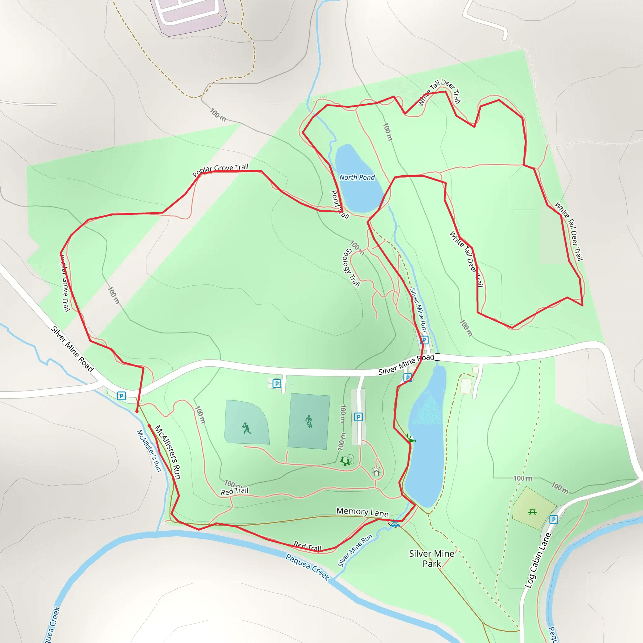 Silver Mine Run Big Loop mobile static map