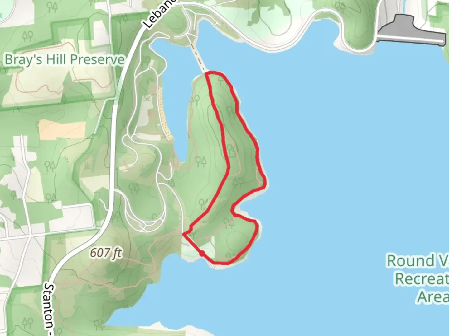 An image depicting the trail Blue and Pine Tree Loop Trail and its surrounding area.