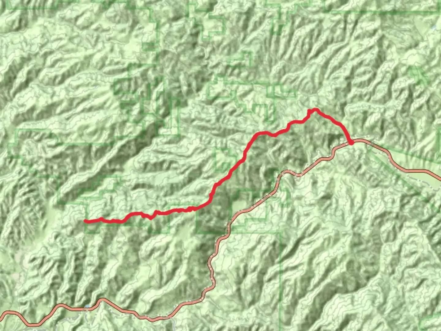 An image depicting the trail Twin Rocks Trail and its surrounding area.