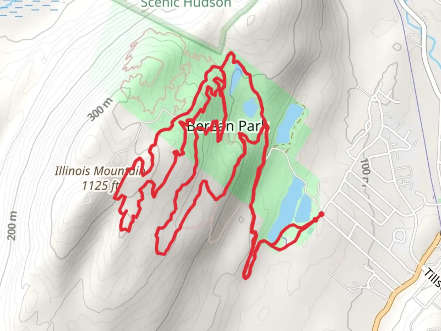 An image depicting the trail Betean Park Loop Trail and its surrounding area.