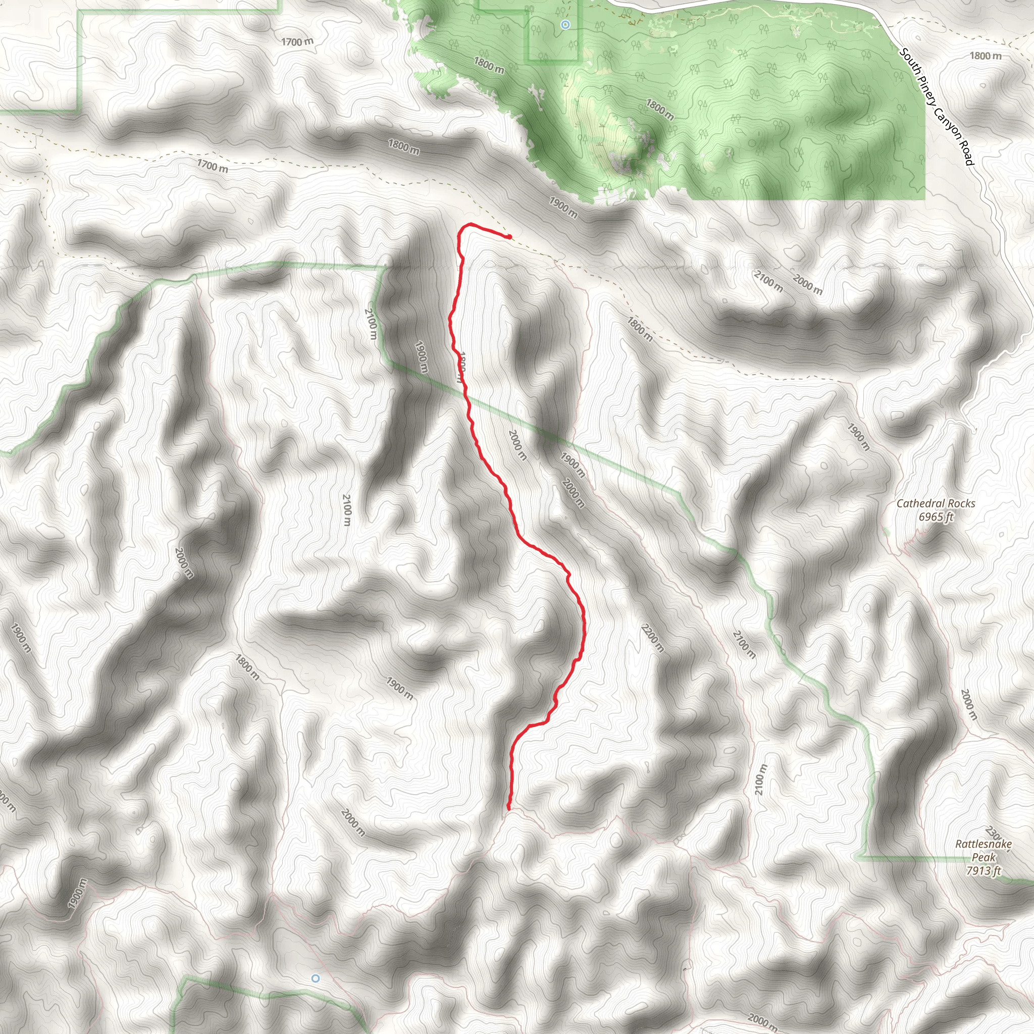 Green Canyon Trail mobile static map