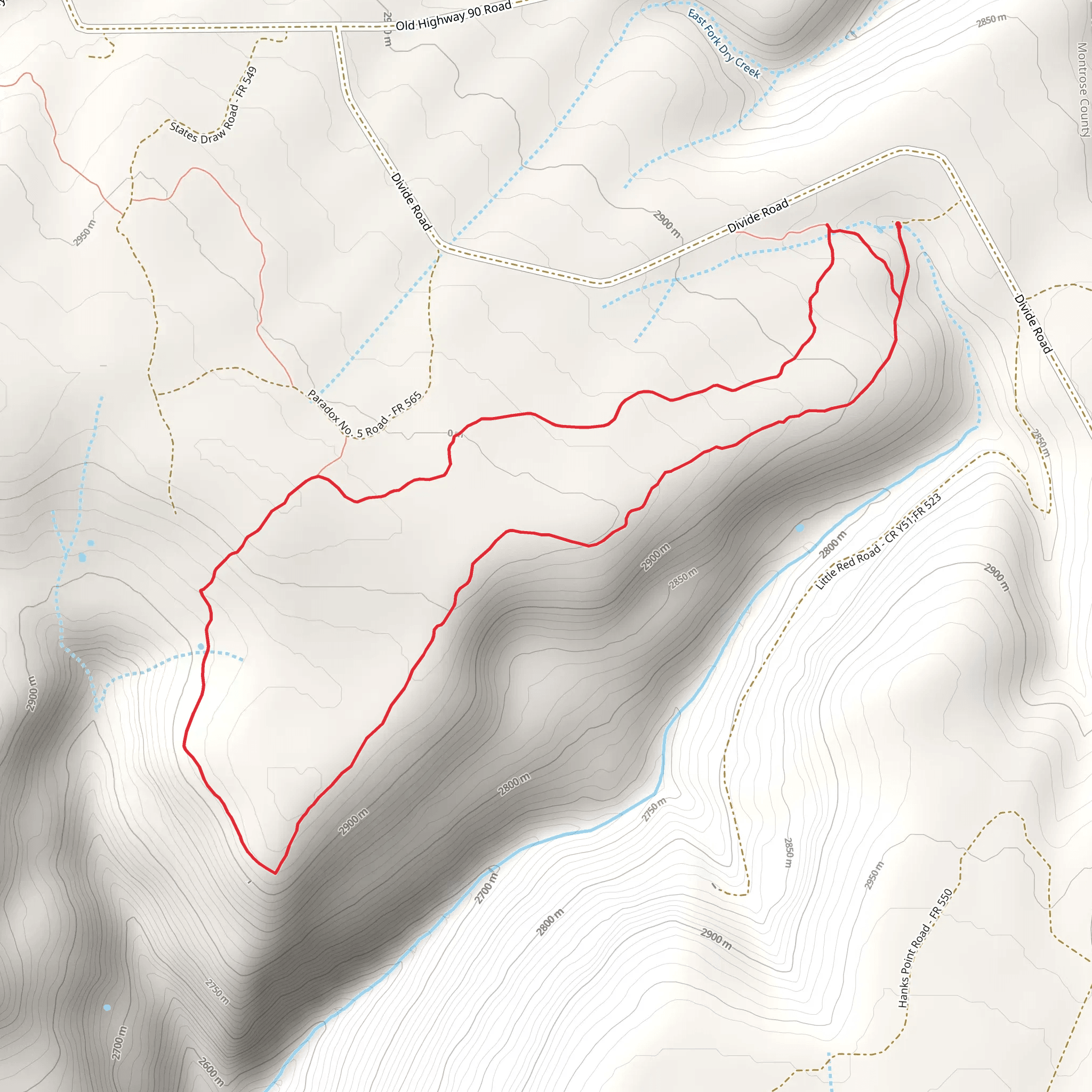 Aspen Trail mobile static map