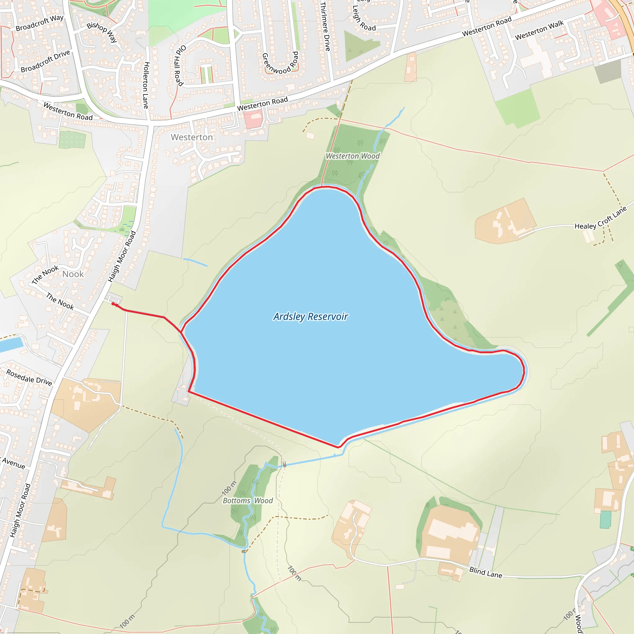 Ardsley Reservoir Loop mobile static map