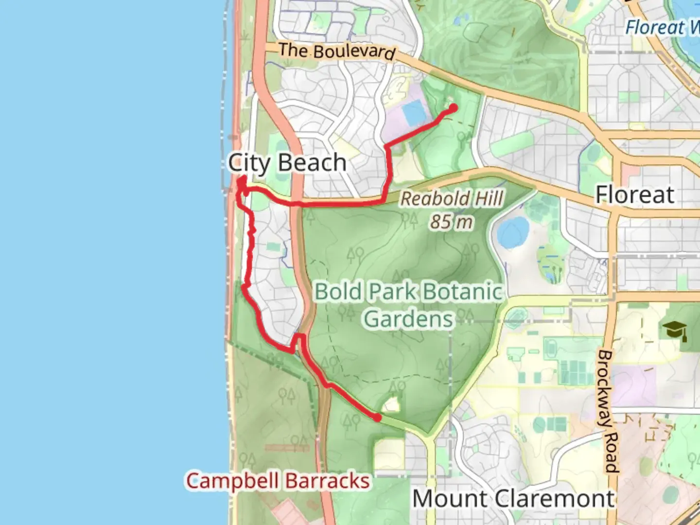 An image depicting the trail Bidi Bo Djinoong Trail and its surrounding area.