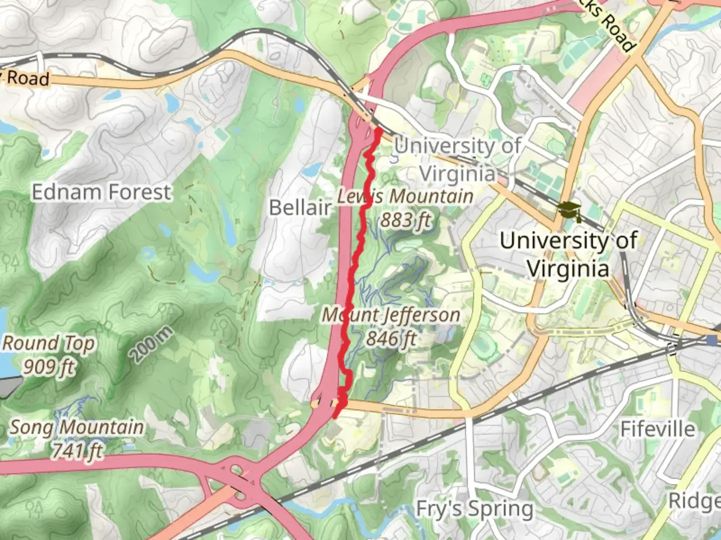 An image depicting the trail Lower Perimeter Trail and its surrounding area.