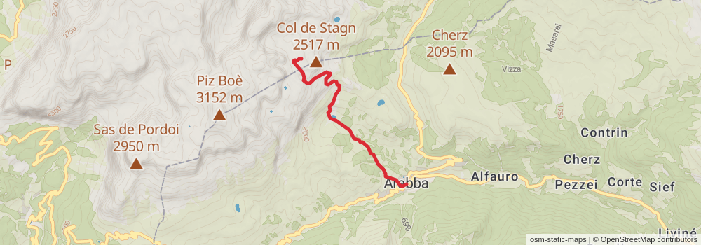 Sentiero Italia - Alps Section stage 39 Map