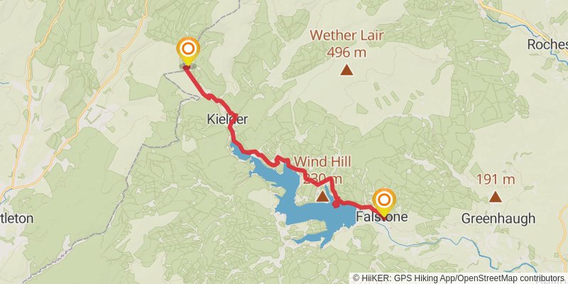 River Tyne Walk - North stage 4 Map