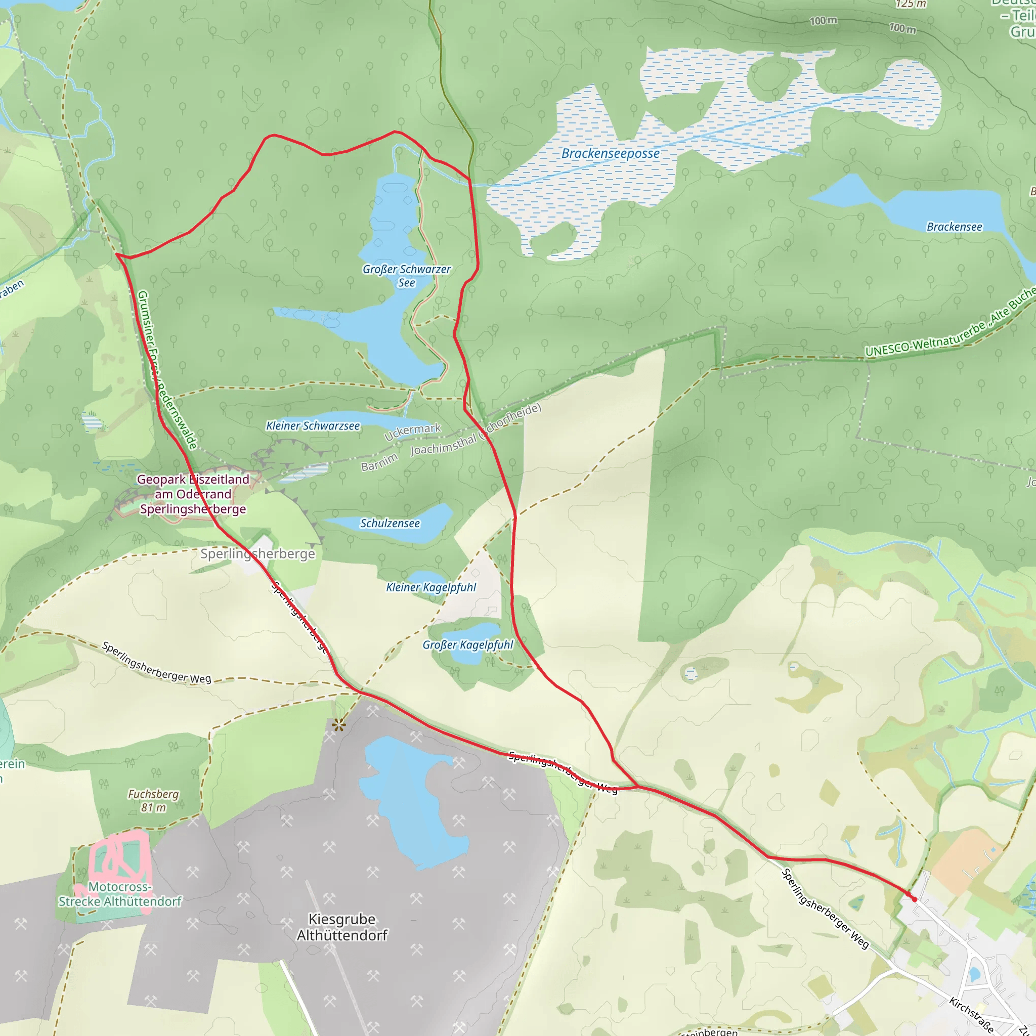 Gruenes Buchenblatt Loop mobile static map