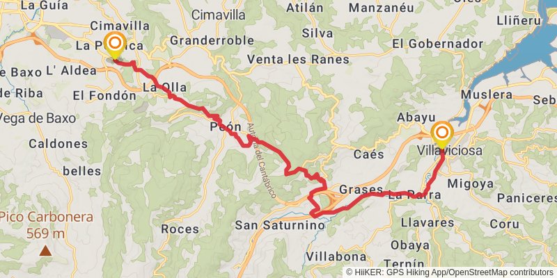 Camino del Norte stage 26 Map