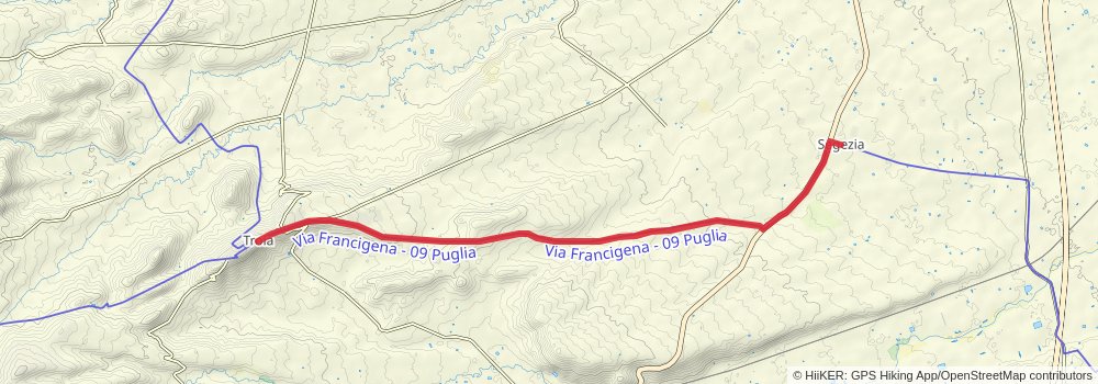 Via Francigena stage 142 Map