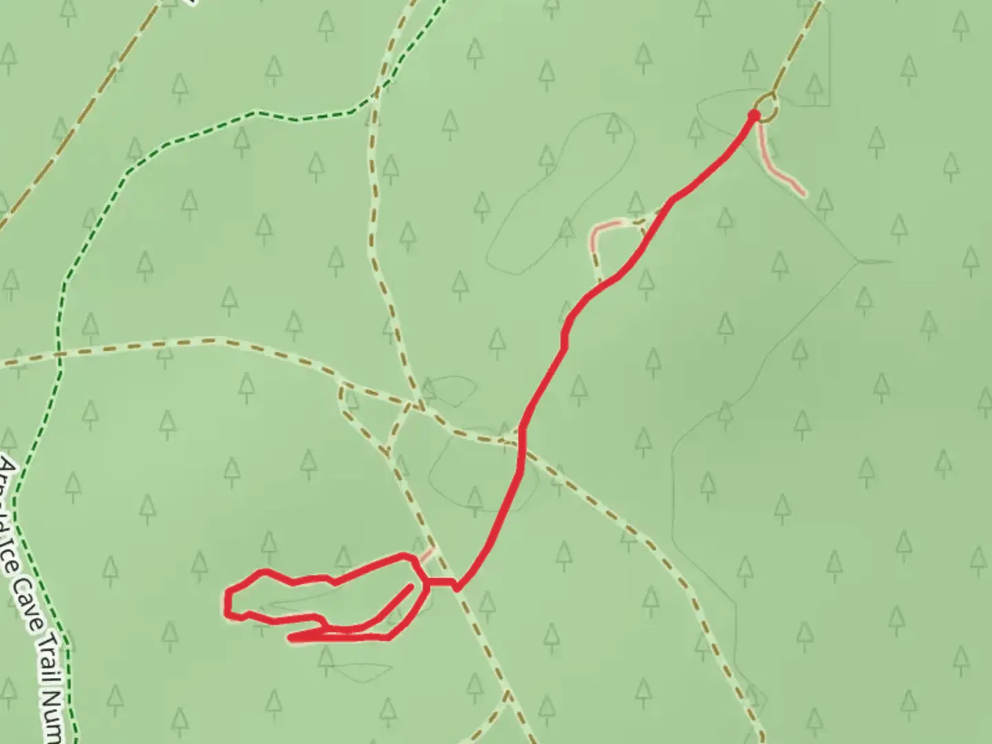 An image depicting the trail Swamp Wells Road Loop - South and its surrounding area.