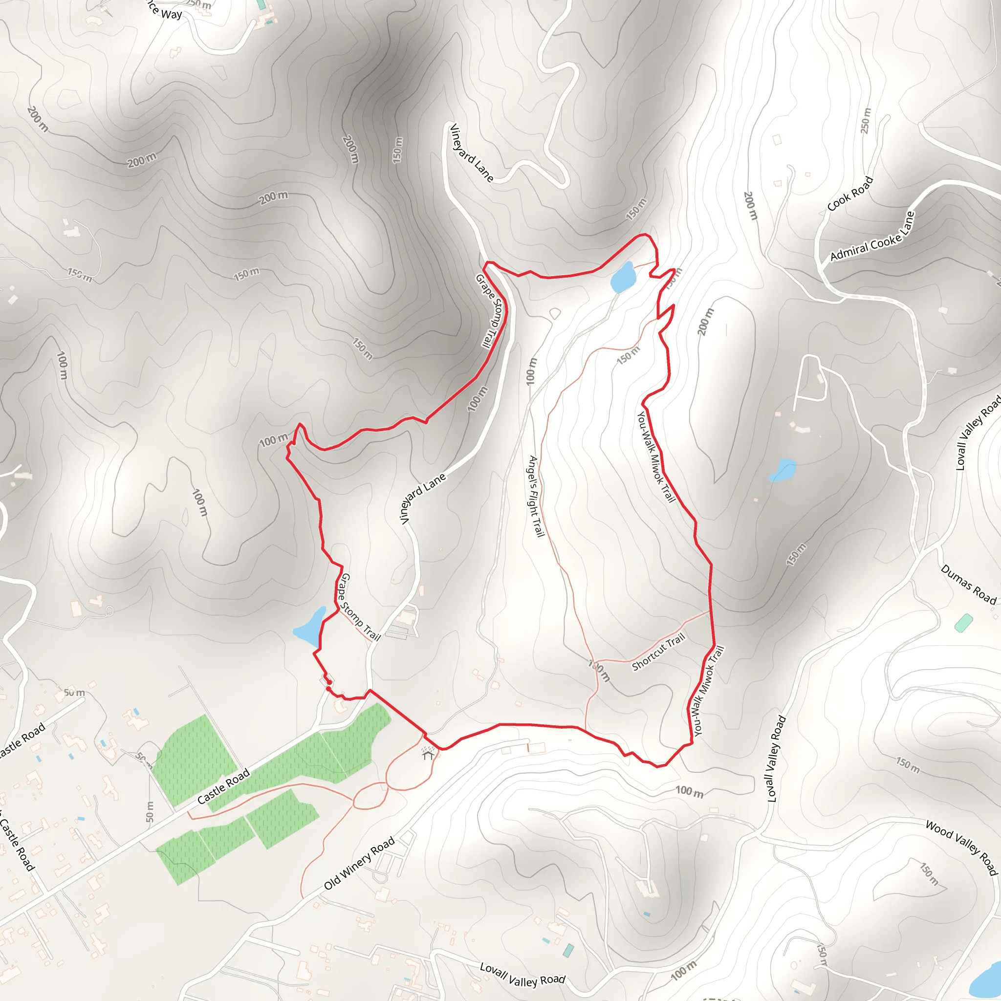 You-Walk Miwok Loop Trail mobile static map
