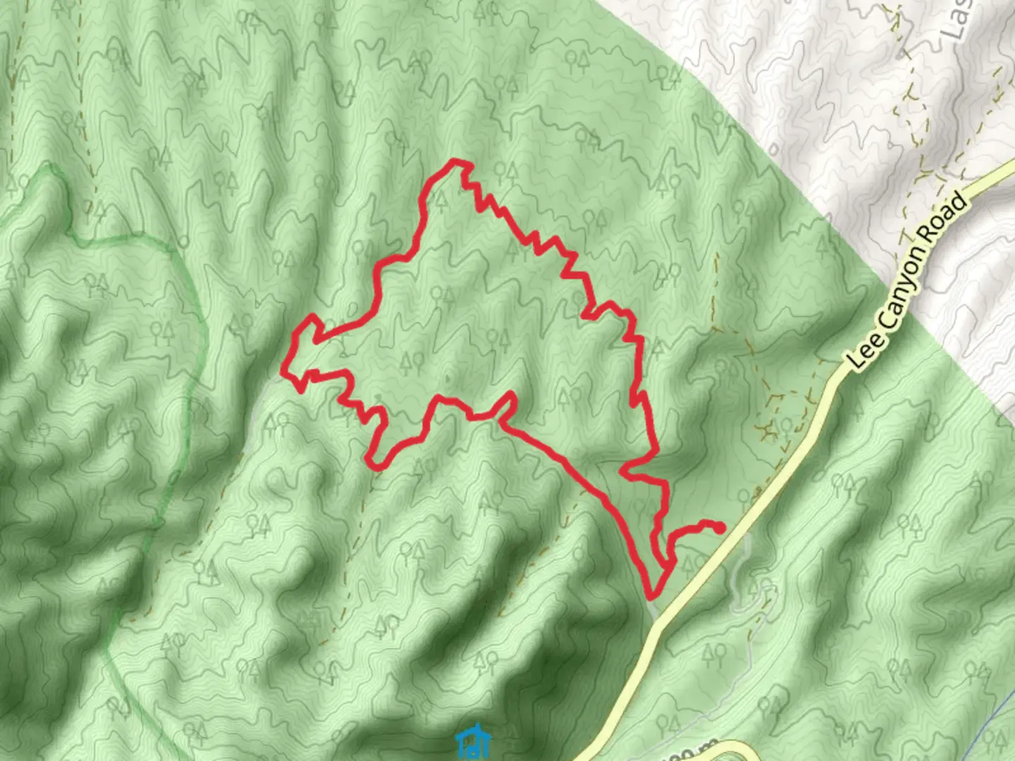 An image depicting the trail Sawmill, Mud Springs and Mack's Canyon Road Loop Trail and its surrounding area.