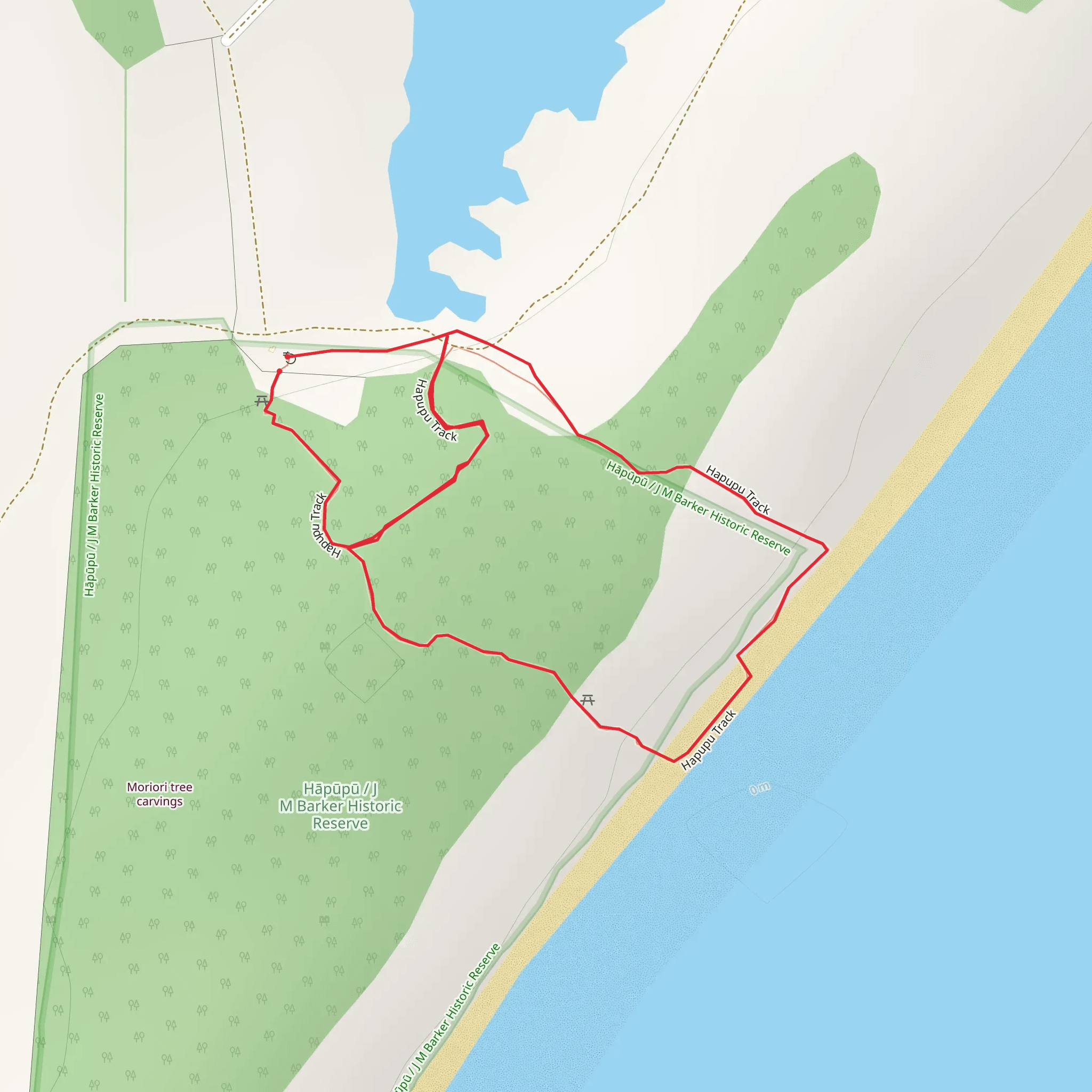 J M Barker - Hāpūpū - National Historic Reserve Walk mobile static map