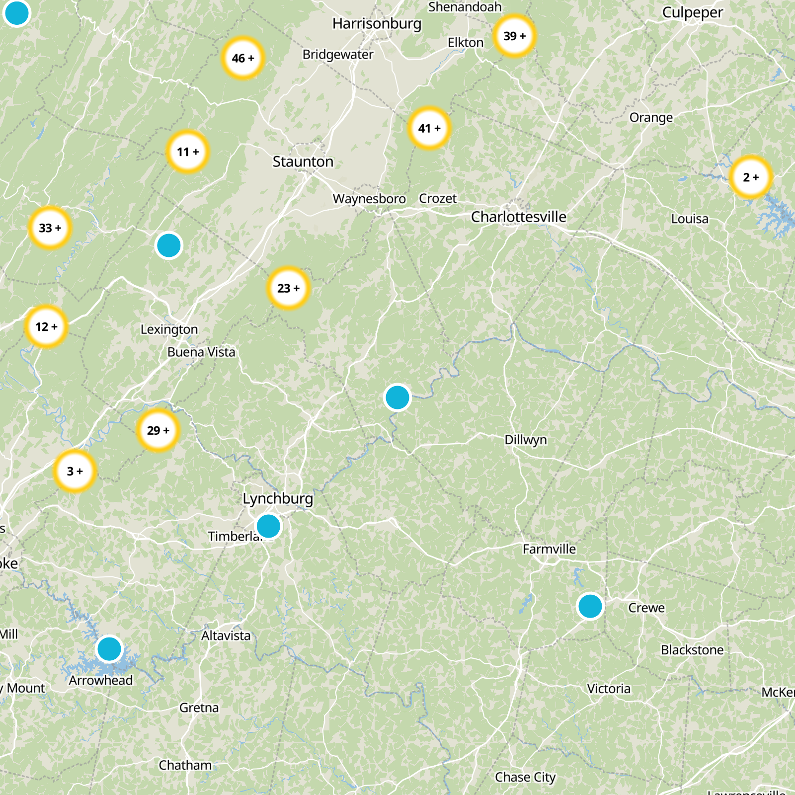 Buckingham County Static Map