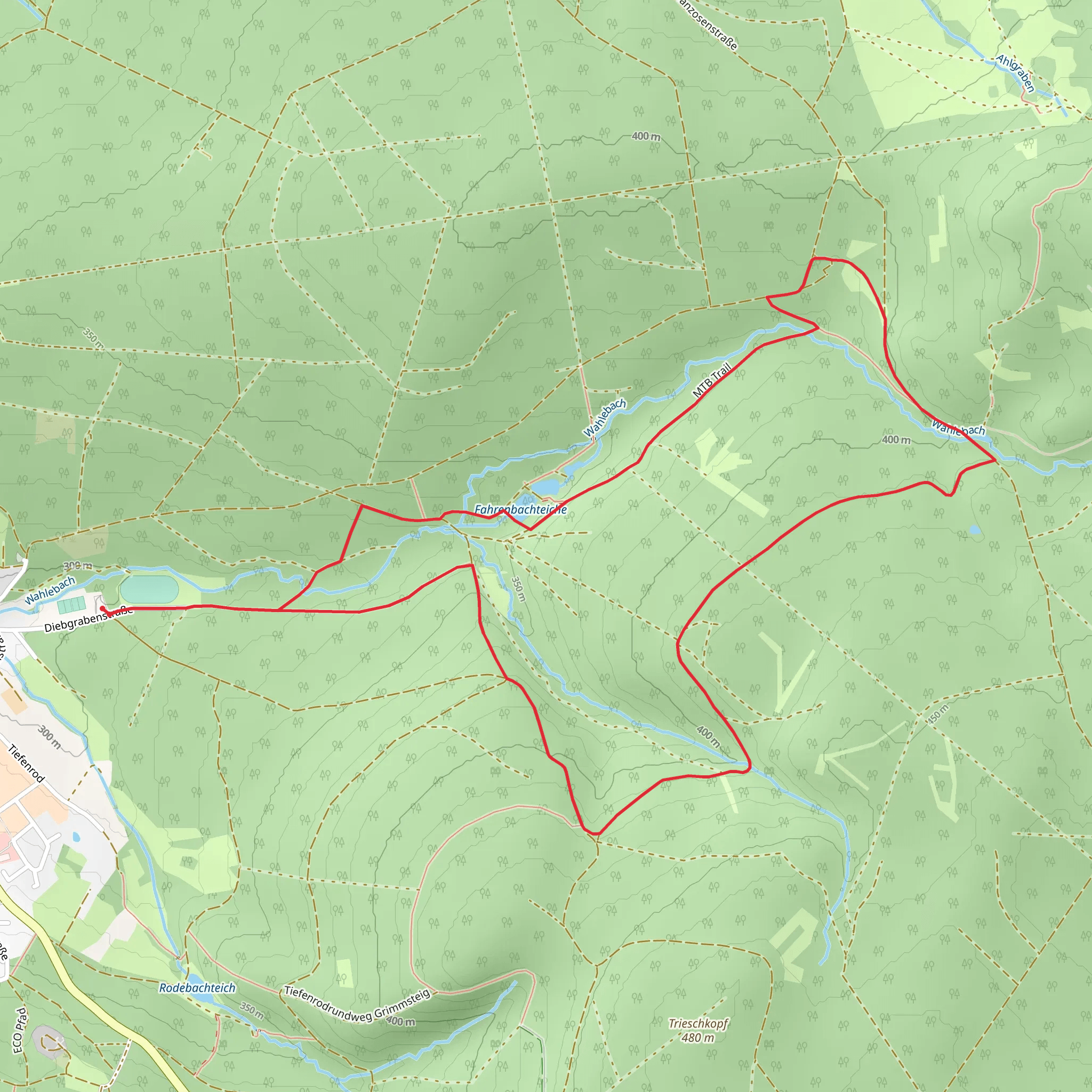Fulda-Gelster Weg and Soehrewald Wellerode Rundweg mobile static map