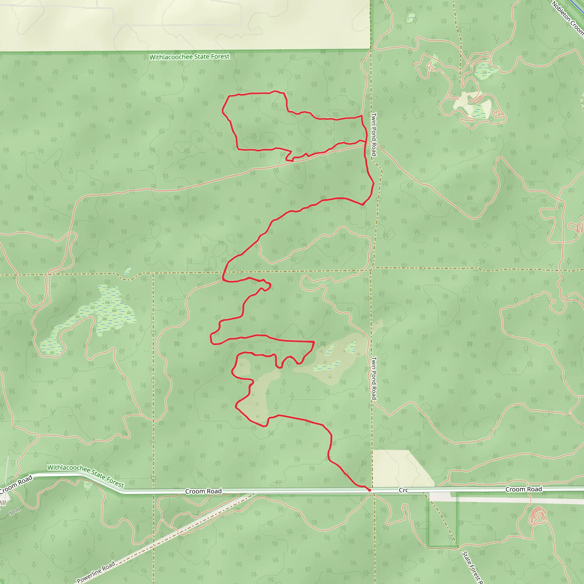 Sugar Mountain Loop via North Yellow mobile static map