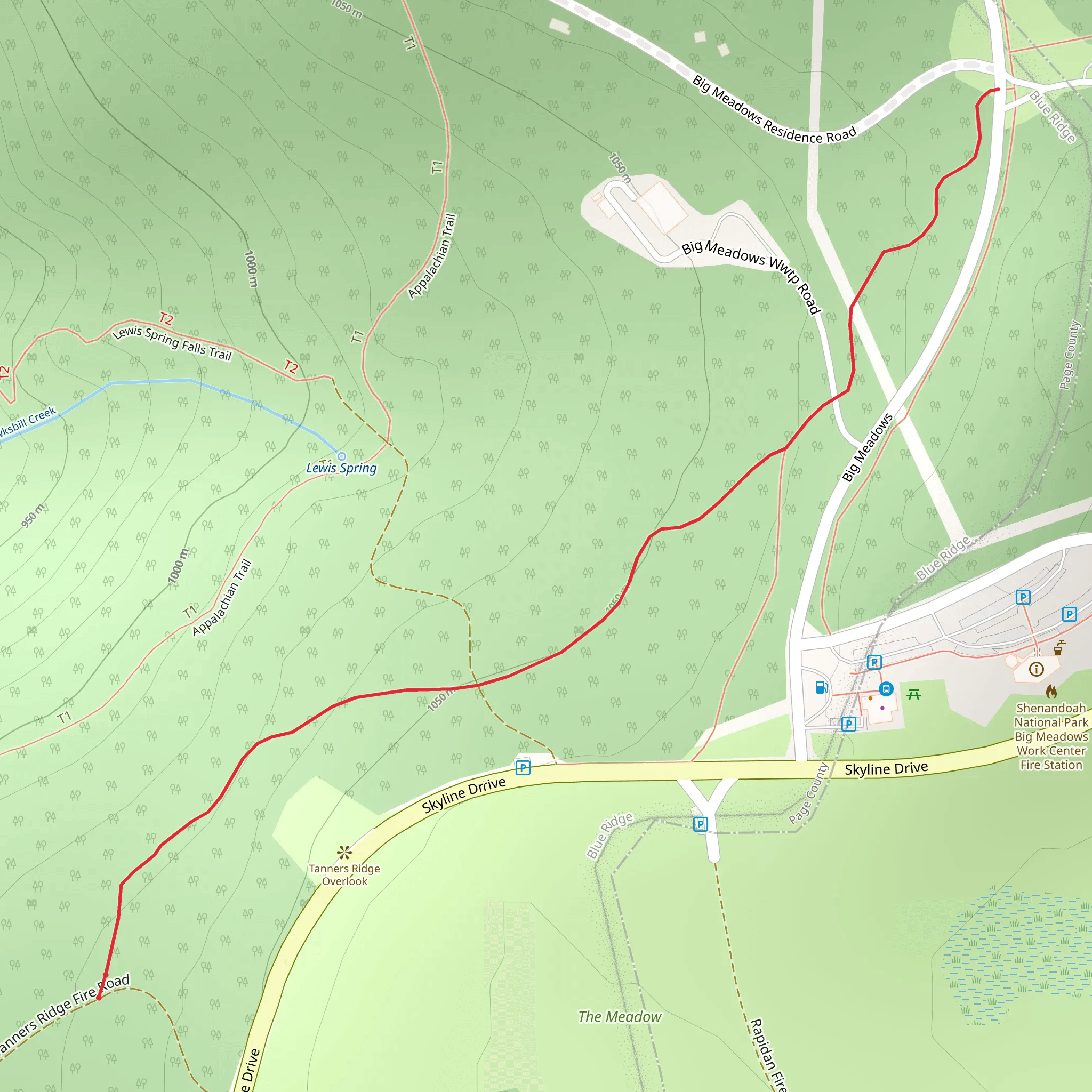 Tanners Ridge Horse Connector Trail mobile static map