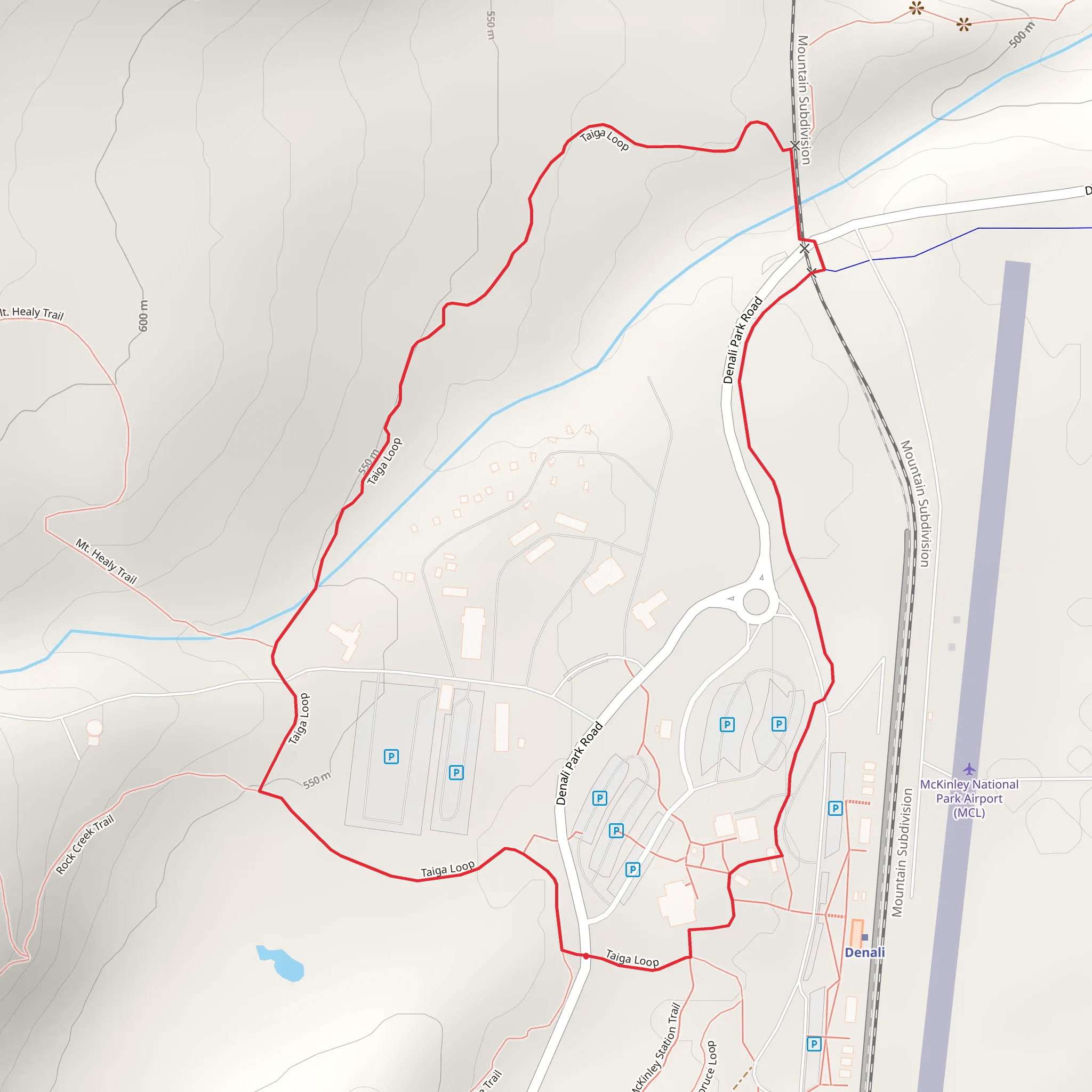 Taiga Loop mobile static map