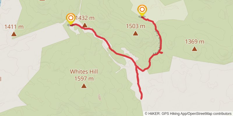 Long Plain Trail stage 2 Map